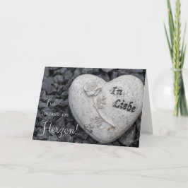 Fur immer im Herzen - in Liebe! カード