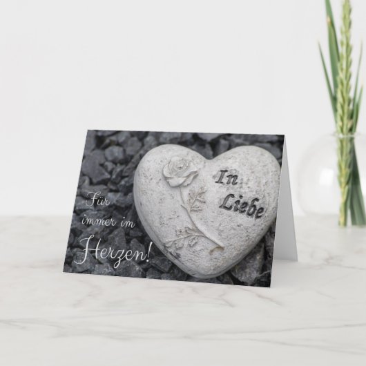 Fur immer im Herzen - in Liebe! カード (正面)