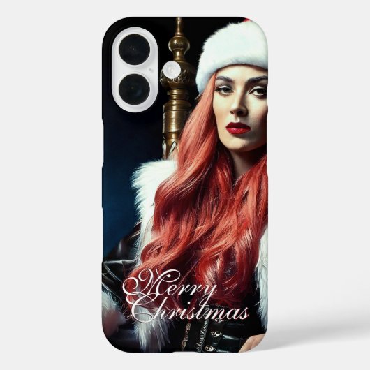 Fur & Leather Diva - メリークリスマス Case-Mate iPhoneケース (裏面)