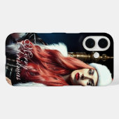 Fur & Leather Diva - メリークリスマス Case-Mate iPhoneケース (裏面 (横))