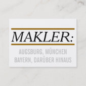 Für Makler & Immobilienexperten 名刺 (正面)