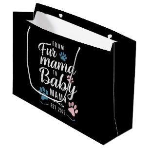 Fur MamaからBaby Mamaへ 2025年設立 犬 猫のママ ラージペーパーバッグ
