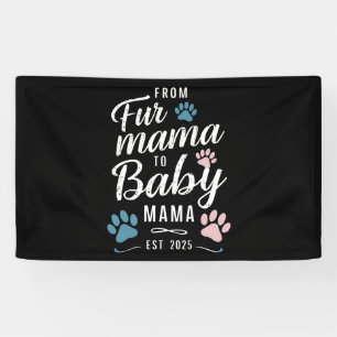 Fur MamaからBaby Mamaへ 2025年設立 犬 猫のママ 横断幕