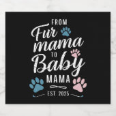 Fur MamaからBaby Mamaへ 2025年設立 犬 猫 ママ ビールラベル (シングルラベル)