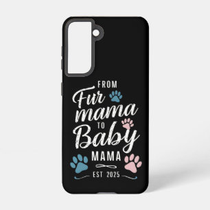 Fur MamaからBaby Mamaへ Est 2025 犬 猫 ママ Samsung Galaxy S21ケース