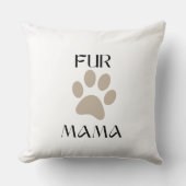 Fur Mama 愛犬家の母の日＆誕生日 クッション (正面)