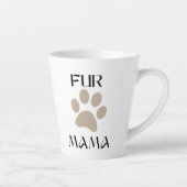 Fur Mama, Pet Lover Mother’s Day & Birthday カフェラテマグ (右)