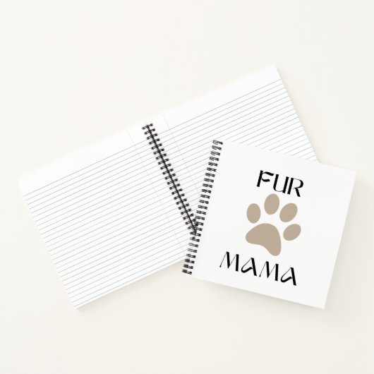 Fur Mama, Pet Lover Mother’s Day & Birthday ノートブック (内部)