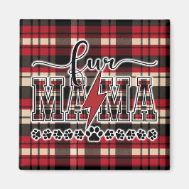 Fur Mama Plaid Magnet マグネット