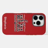 Fur Mama Plaid Personalized Case-Mate iPhoneケース (裏面 (横))