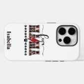 Fur Mama Plaid Personalized Case-Mate iPhoneケース (裏面 (横))