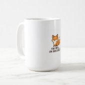 Fur real fabulous fox mug コーヒーマグカップ (正面左)