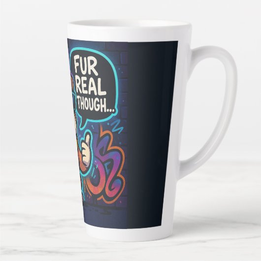 Fur Real Though カフェラテマグ (右)