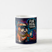 Fur Real Though コーヒーマグカップ (中央)