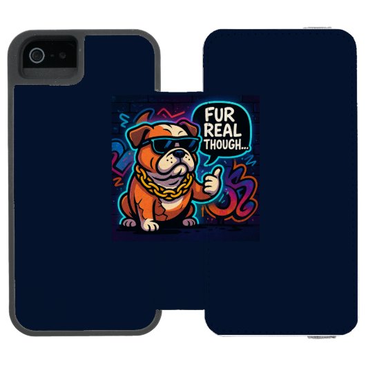 Fur Real Though Incipio iPhoneウォレットケース (フォリオ Open)