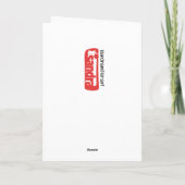 FUR-ST CLASS MAILチャウドッグアートカード カード (裏面)