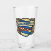 Fürabebier Glas in Langenthal der echte Biergenuss タンブラーグラス (正面)