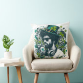 Furbabings Art - St. Patrick's DJ 🎧☘️🐾 クッション (椅子)