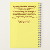 FurBabyの初年度のジャーナル ノートブック (裏面)