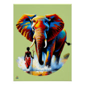 Furchtloser Junge trifft Elefantenbullen ポスター (正面)