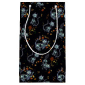 Furever Friends不気味幽霊猫トリックまたはトリートS スモールペーパーバッグ (正面)