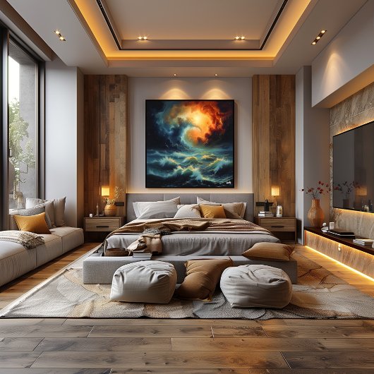 Furia Celestial: Impresionista y Surrealista ポスター