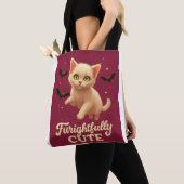 Furightfully Cute – Halloween Cat T-Shirt トートバッグ (クローズアップ)