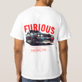 furious t-shirt, high quality. tシャツ (裏面)