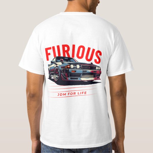 furious t-shirt, high quality. tシャツ (裏面)