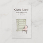 Furniture Restoration Refinisher  Business Card 名刺 (正面)
