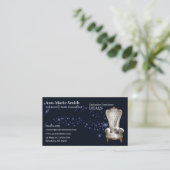 Furniture Sales Sparkle Chair Black Business Card 名刺 (スタンド正面)