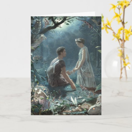 Furries：シェイクスピアの真夏の夜の夢 カード (黄色い花)