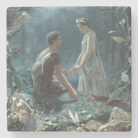 Furries:シェイクスピアの真夏の夜の夢 ストーンコースター (正面)