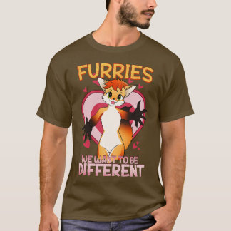Furries Fandom 7違う Iになりたいfurries Tシャツ