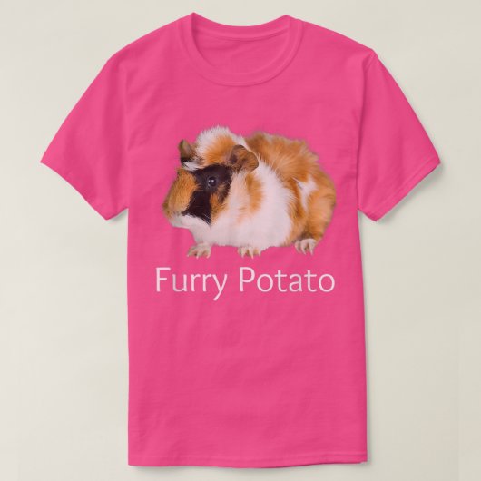 Furryポテトおもしろいモルモット間違った動物名Jo Tシャツ (デザイン正面)
