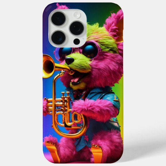 Furryミュージカル遊犬のトランペットの携帯ケース Case-Mate iPhoneケース (裏面)