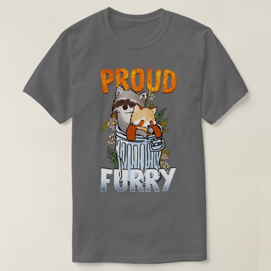 Furry コスプレ ファンダム 4 に誇り tシャツ (デザイン正面)