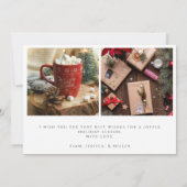 Furry and Bright Pet 3フォトホリデーおもしろいカード 招待状 (裏面)