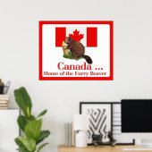 Furry Beaverポスター ポスター (ホームオフィス)