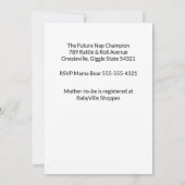 Furry Big Brothers Baby Shower Invitation 招待状 (裏面)