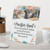 Furry Big Brothers Baby Shower Pacifier Hunt Game 台座サイン (インサイチュ)