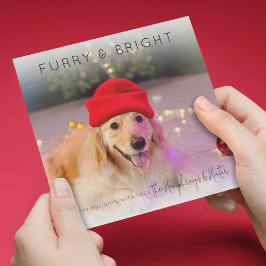 Furry & Bright | フォトクリスマス ホリデーカード