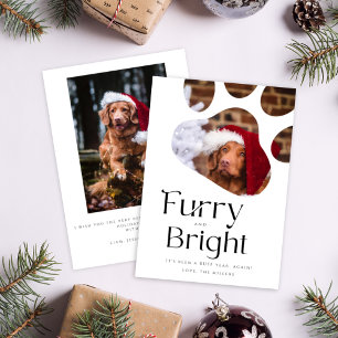 Furry&Bright Petフォトフレームおもしろいホリデーカード 招待状