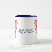 Furry Cheese Man Business Mouse Tie Glasses Nerdy マグカップ (中央)