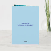 FURRY CRITTER BIRTHDAY CARD FOR KIDS サンキューカード (裏面)