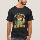 Furry Fandom Furries Fursona Fursuit Tシャツ (正面)