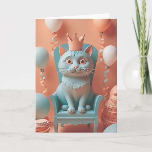 Furry Feline Birthday Bash カード (正面)