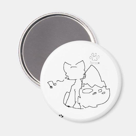 furry fox and furry island mark magnet マグネット (正面/裏面)