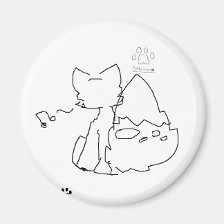 furry fox and furry island mark magnet マグネット