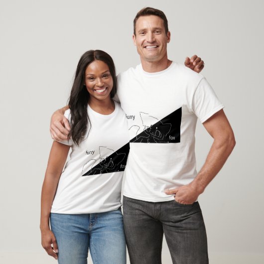 furry fox and furry island mark shirt tシャツ (ユニセックス)